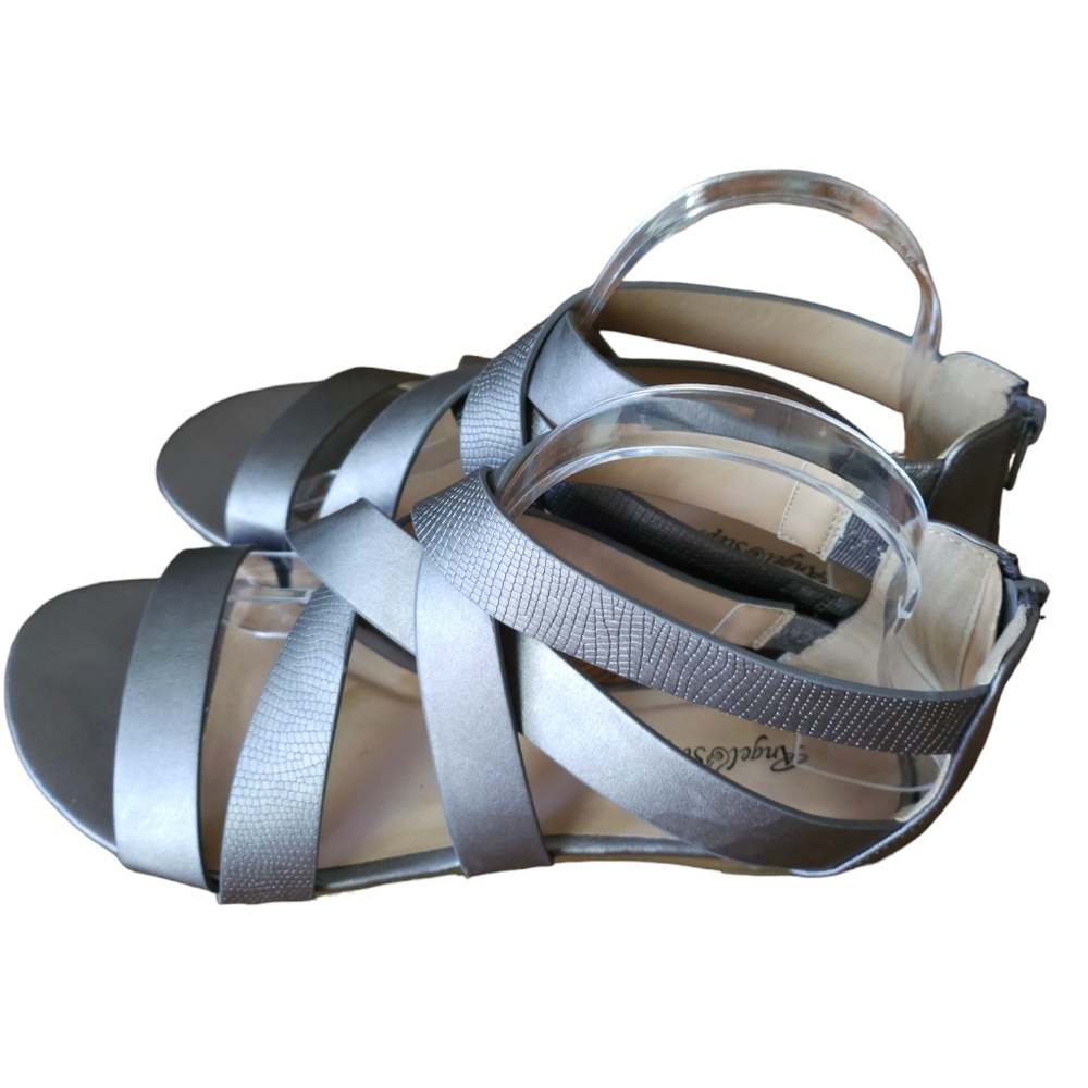 EUC AngelSteps Gladiator Bronze Women's Sandals Approx. 8.5W